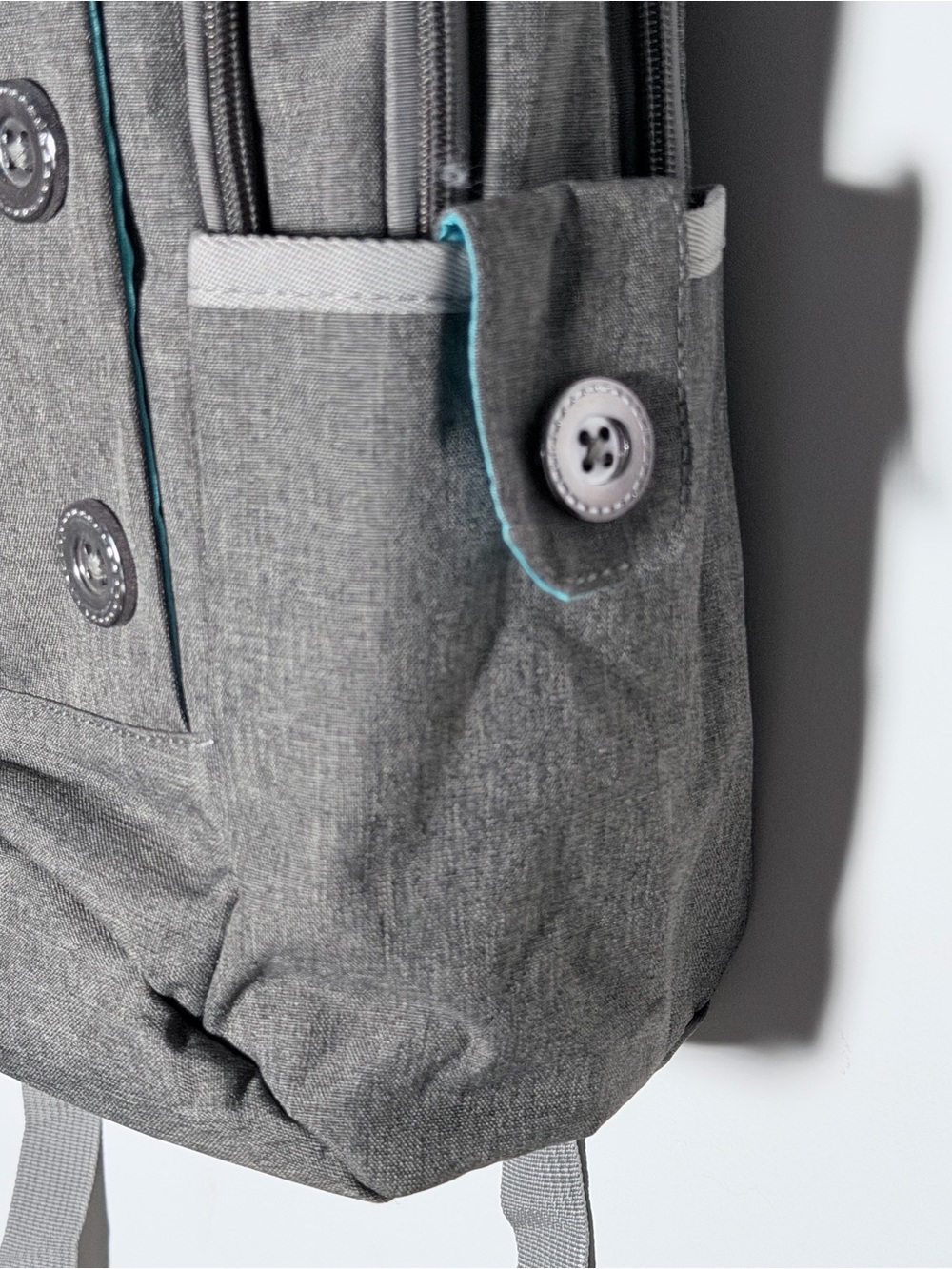 Kingslong 15.6 Laptop Bag - Classed Up Grey & Bright Blue - Picture 8 of 12